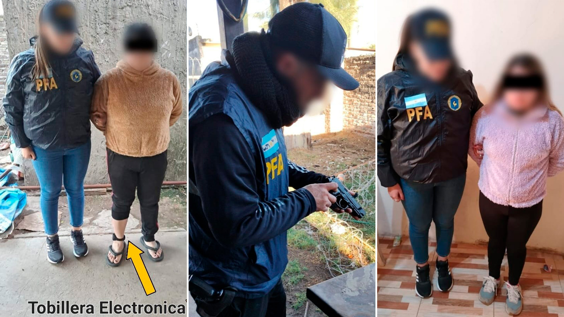 Madre e hija fueron detenidas por Agentes de la Superintendencia de Investigaciones de la Policía Federal Argentina (PFA) 
