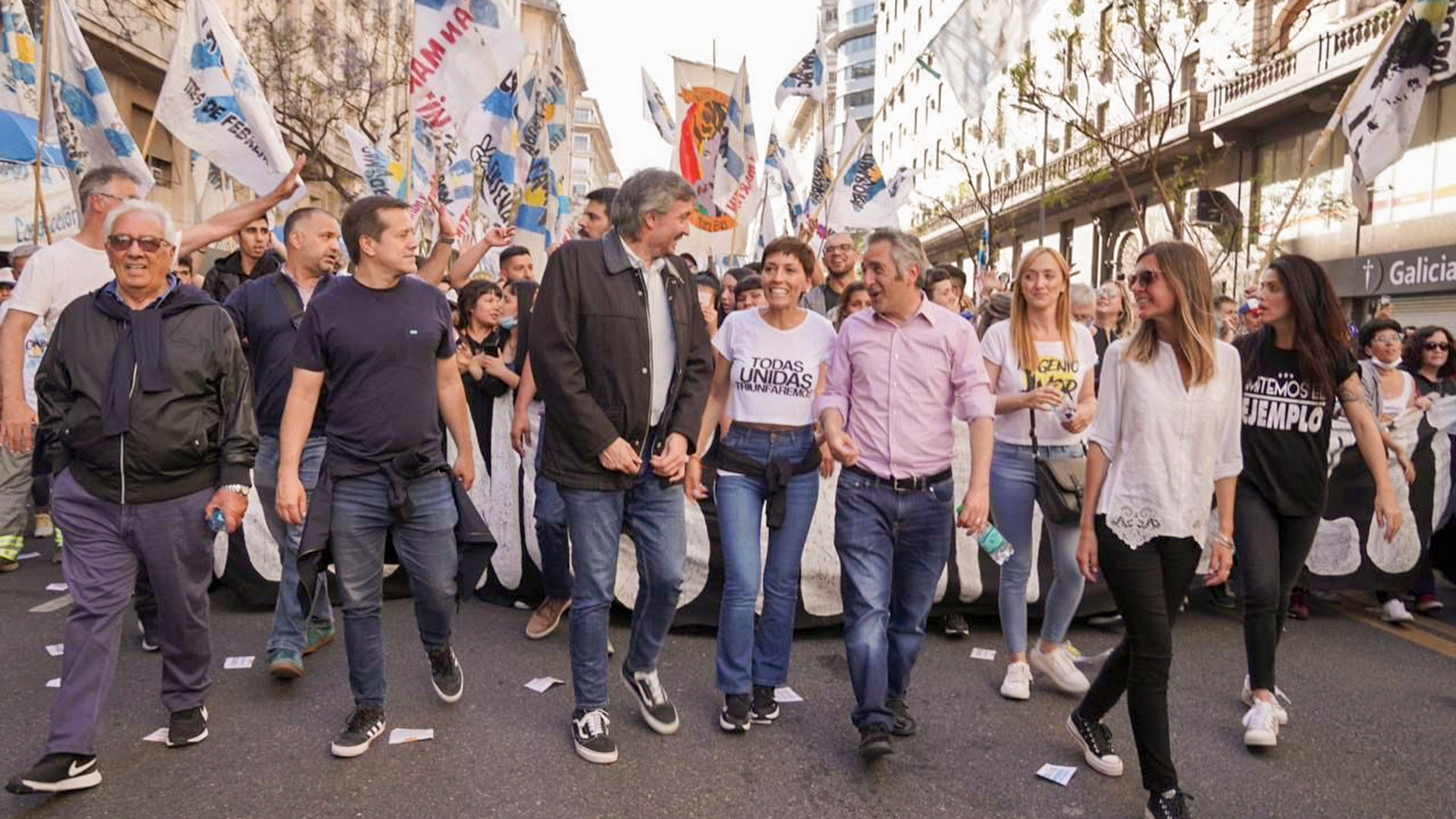 Los principales dirigentes de La Cámpora, con Máximo Kirchner a la cabeza (NA)