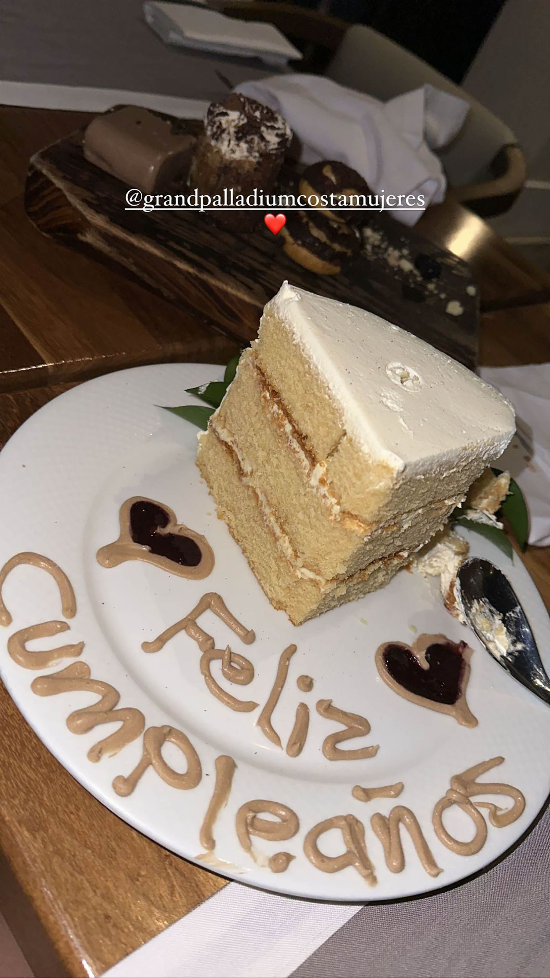 La torta de cumpleaños de Coti en México