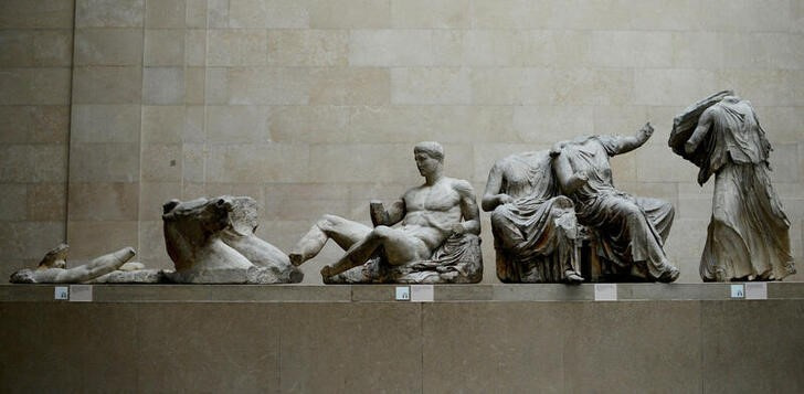 Los mármoles del Partenón en el Museo Británico (REUTERS/Dylan Martinez)