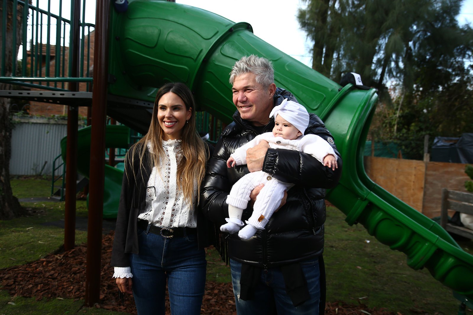 Barby Franco, Fernando Burlando y su hija Sarah en el homenaje a Blanca Vicuña junto a Pampita