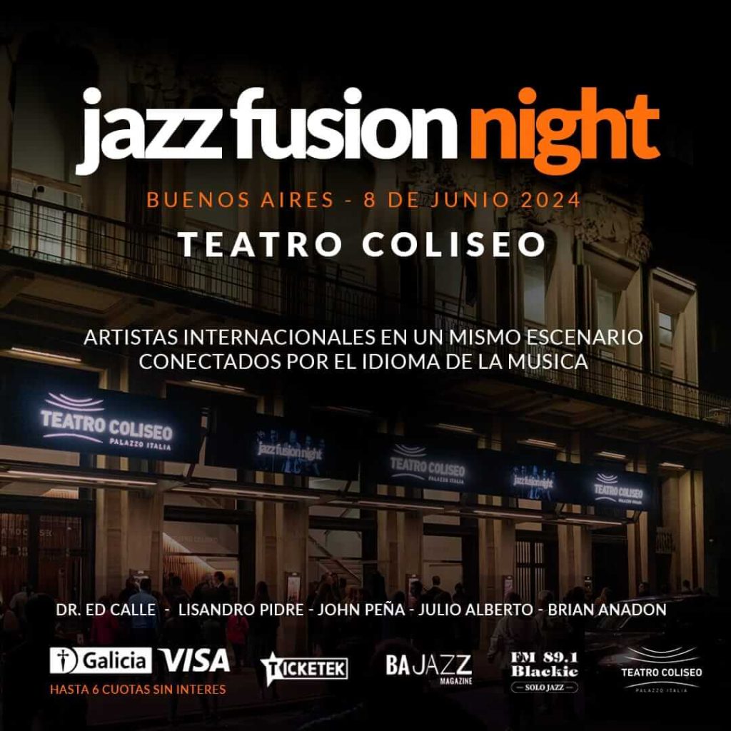 jazz fusion night coliseo 2024 flyer