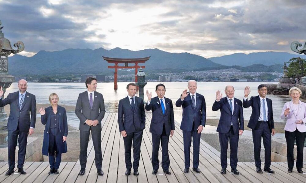 el g7 abrio su cumbre con la mirada puesta en china y rusia y manana recibe a zelenski