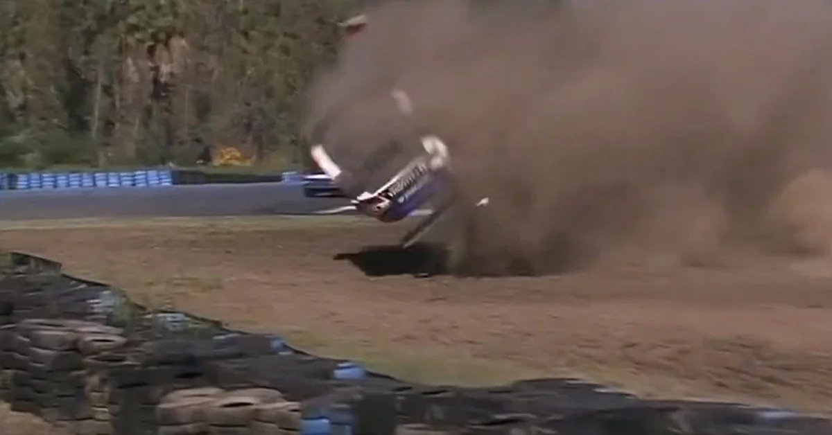 el impactante accidente con vuelco de scuncio moro en el tc2000 dio 8 vueltas en el aire y supero la valla de contencion