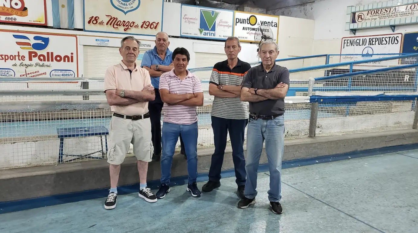 Miembros del Club de Bocha de Laboulaye